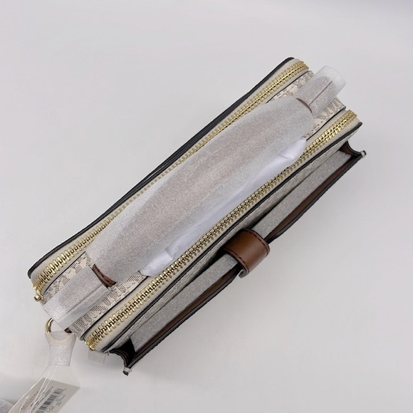 MICHAEL Michael Kors Medium Logo Smartphone Crossbody Bag Vanilla - Picture 7 of 16